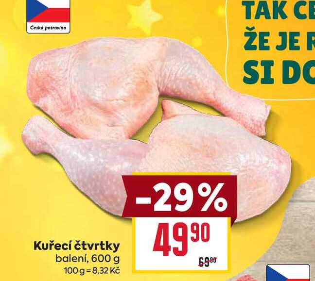 Kuřecí čtvrtky balení, 600 g 