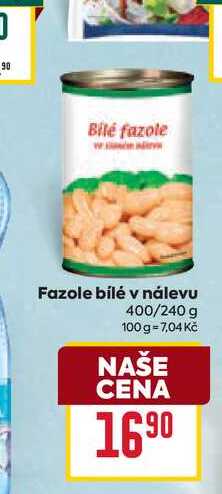 Fazole bílé v nálevu 400/240 g