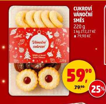 CUKROVÍ VÁNOČNÍ SMĚS, 220 g