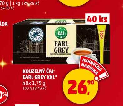 KOUZELNÝ ČAJ EARL GREY XXL, 40x 1,75 g