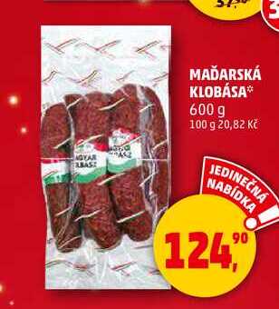 MAĎARSKÁ KLOBÁSA, 600 g 
