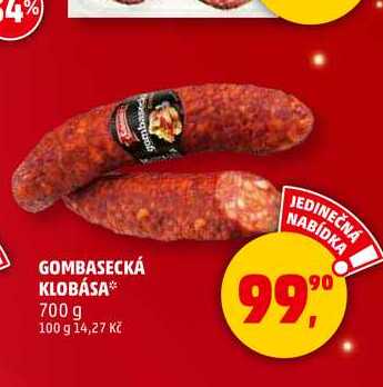 GOMBASECKÁ KLOBÁSA, 700 g 