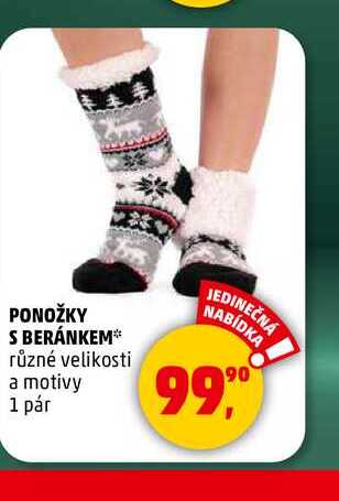 PONOŽKY S BERÁNKEM, 1 pár