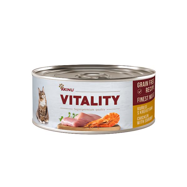 Akinu VITALITY Kuřecí s krevetami pro kočky