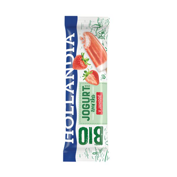 Hollandia BIO Jogurtová zmrzka v jahodě