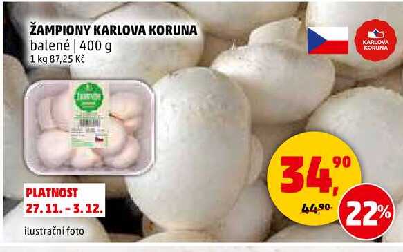 ŽAMPIONY KARLOVA KORUNA, 400 g