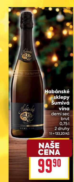 Habánské sklepy Šumivá vína demi sec brut 0,75l