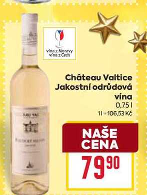 Château Valtice Jakostní odrůdová vína 0,75l