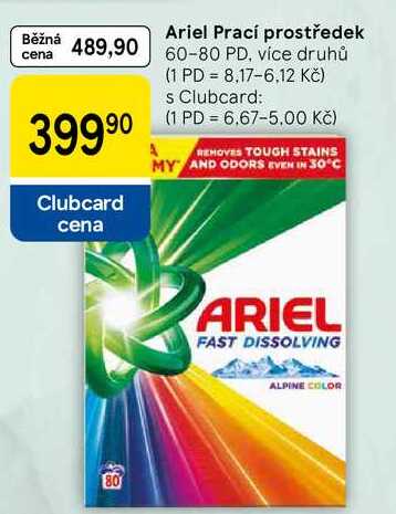 Ariel Prací prostředek, 60-80 PD, více druhů 