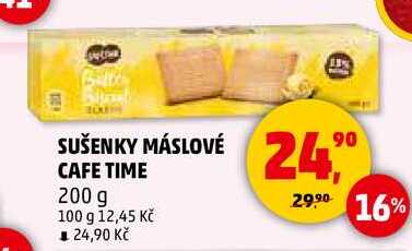 SUŠENKY MÁSLOVÉ CAFE TIME, 200 g