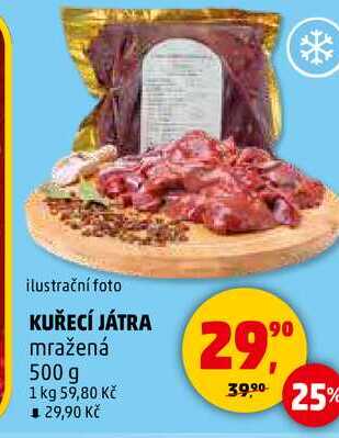 KUŘECÍ JÁTRA, 500 g