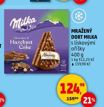 MRAŽENÝ DORT MILKA, 400 g
