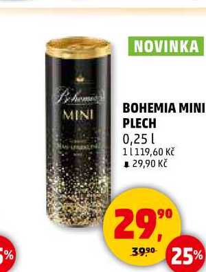BOHEMIA MINI PLECH, 0,25 l
