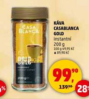 KÁVA CASABLANCA GOLD instantní, 200 g