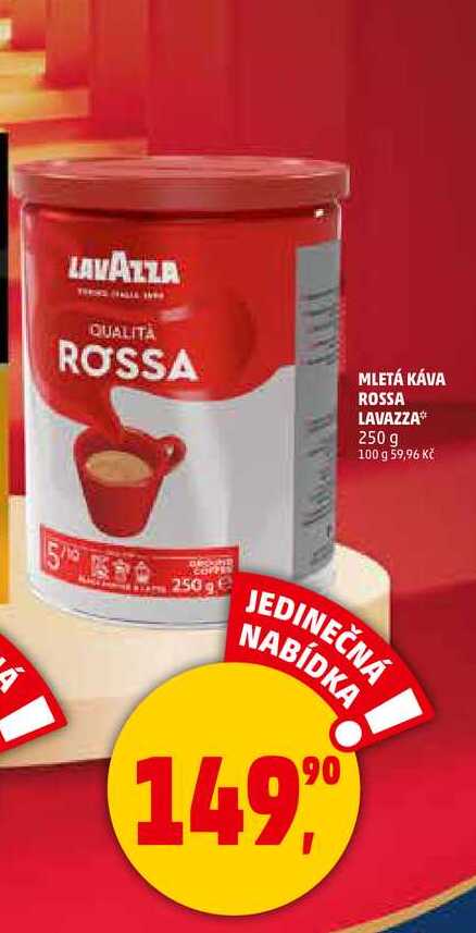 MLETÁ KÁVA ROSSA LAVAZZA, 250 g