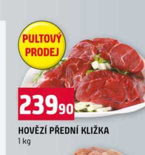 HOVĚZÍ PŘEDNÍ KLIŽKA 1 kg 