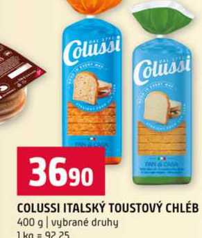 COLUSSI ITALSKÝ TOUSTOVÝ CHLÉB 400 g vybrané druhy