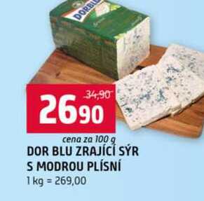 DOR BLU ZRAJÍCÍ SÝR S MODROU PLÍSNÍ 100g