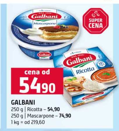 Galbani Mascarpone 250 g Ricotta 250 g 