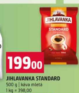 JIHLAVANKA STANDARD 500 g káva mletá 