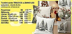 Textilní série TRADICE a ZIMNÍ LES - Povlak