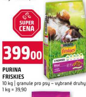PURINA FRISKIES 10 kg granule pro psy vybrané druhy 
