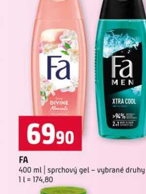Fa 400 ml sprchový gel vybrané druhy 
