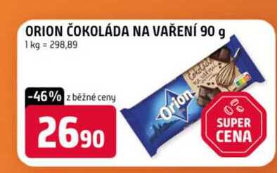 ORION ČOKOLÁDA NA VAŘENÍ 90 g