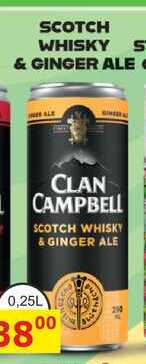 SCOTCH WHISKY & GINGER ALE 0,25l míchaný nápoj