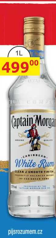 Captain Morgan White Rum 1L
