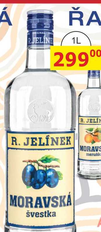 R. JELÍNEK Moravská švestka 40% 1l