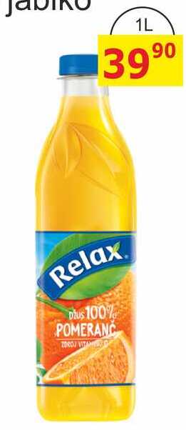 Relax Džus 100% pomeranč 1l