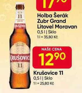 Krušovice 11° 0,5l Sklo