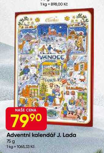 J. Lada Adventní kalendář 75 g