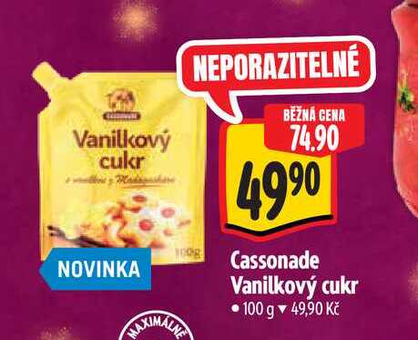 Cassonade Vanilkový cukr 100 g