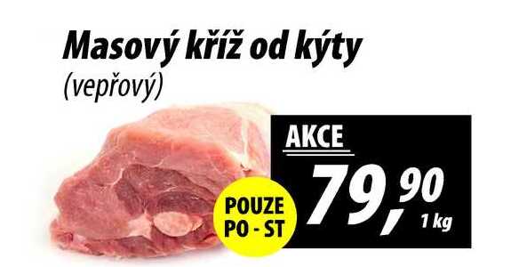 Masový kříž od kýty (vepřový), 1 kg 