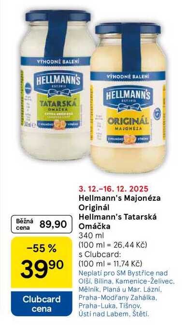 Hellmann's Majonéza Originál, 340 ml