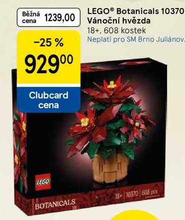 LEGO® Botanicals 10370 Vánoční hvězda 18+, 608 kostek