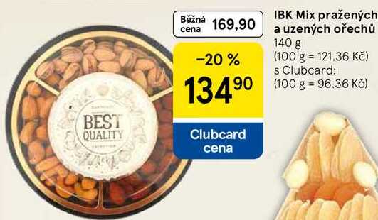 IBK Mix pražených a uzených ořechů, 140 g