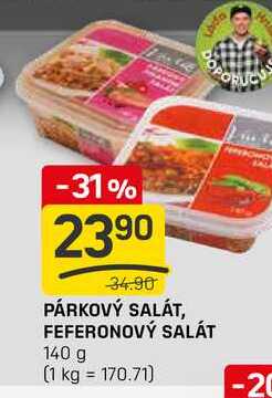 PÁRKOVÝ SALÁT, FEFERONOVÝ SALÁT 140 g