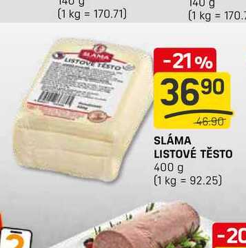 SLÁMA LISTOVÉ TĚSTO 400 g 