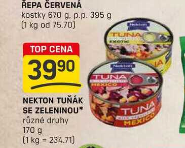 NEKTON TUŇÁK SE ZELENINOU 170 g 