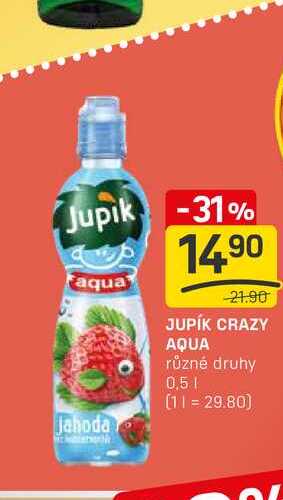 JUPÍK CRAZY AQUA různé druhy 0,5l