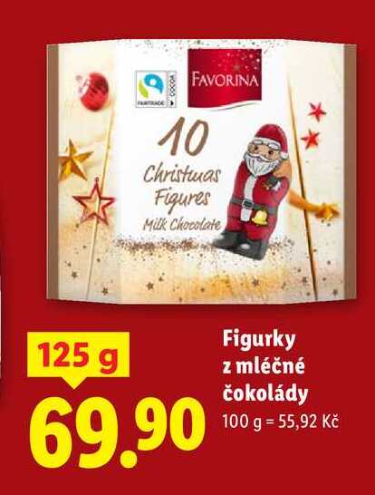 Figurky z mléčné čokolády, 125 g
