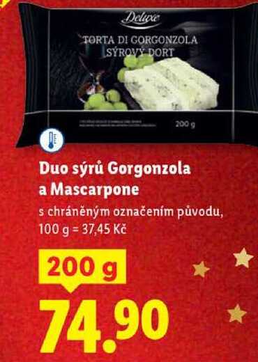 Duo sýrů Gorgonzola a Mascarpone, 200 g