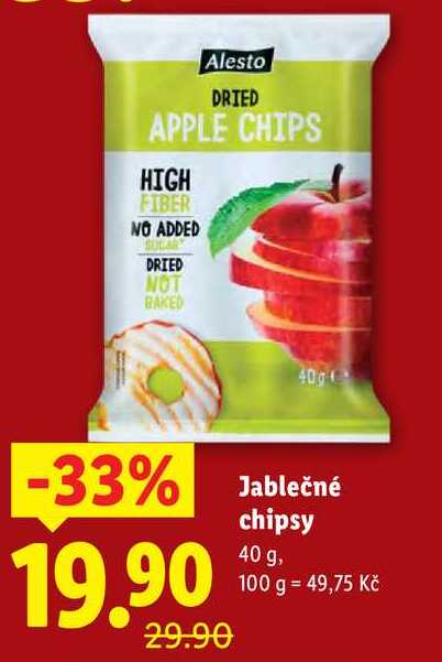 Jablečné chipsy, 40 g