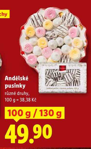 Andělské pusinky, 100 g/130 g