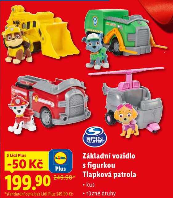 Základní vozidlo s figurkou Tlapková patrola 