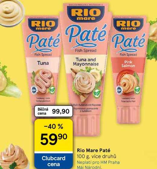 Rio Mare Paté, 100 g, více druhů  