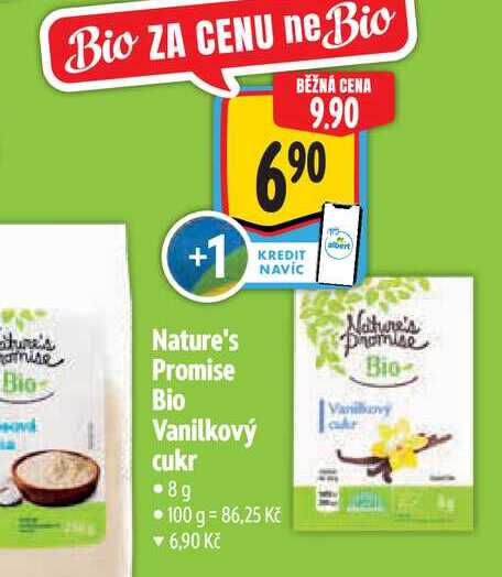  Nature's Promise Bio Vanilkový cukr 8g  